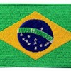 Brazil Flag Embroidered Patch Brazilian Iron On Sew On National