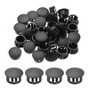 MECCANIXITY 64PCS 15mm(9/16") Black Plastic Hole Plugs, Flush Type Panel