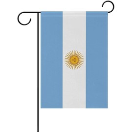 Mflagperft Argentina Garden Flags 12 x 18 Inches Double Sided Vivid Color and Fade Proof Small Argentine Yard Flags for Indoor and Outdoor Decorations (Argentina)