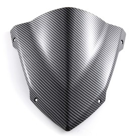 Evomosa Motorcycle Windshield Windscreen Sports Visor Fits for MT-07 MT07 FZ07 2018 2019 2020 18-20 (Carbon)