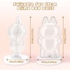 17cm Blind Figure Protective Case and Doll Clothes Set,Plastic Clear