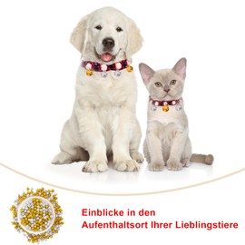 Lollanda Pack of 200 bells for crafts, metal bells for crafts, jewellery, festival decoration, pet bells, small bells, 10 mm, small bells for crafts, DIY Christmas decoration