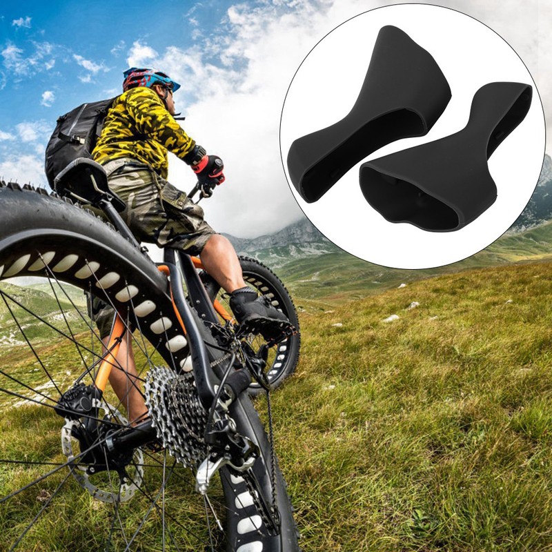 A Pair Silicone Road Bicycle Handlebar Protective Cover Comfortable Grips