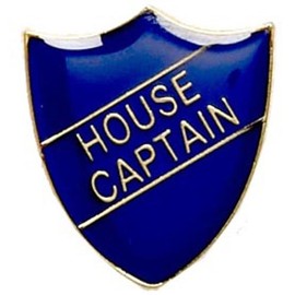 House Captain Shield Badge Blue SB015B