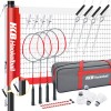 PATIASSY Professional Badminton Set for Backyard Portable Heavy Duty Poles