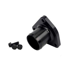 HiwowSport Billet Aluminum Thermostat Housing for 1999.5-2003 Ford Powerstroke 7.3L Thermostat Housing with Leak Proof Seal Black