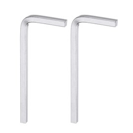 QUARKZMAN Pack of 2 L-shaped square head wrenches, 4 mm carbon steel, L-key, 4-point metric bolt wrench, repair tool for DIY projects and general applications