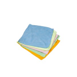 VIOVIE Allround Cloth Set 38 x 40 cm 5 Pieces, Microfibre Cloths, Cleaning Cloths for a Streak-free Result, All-Purpose Cloths Microfibre for Cleaning All Materials and Surfaces
