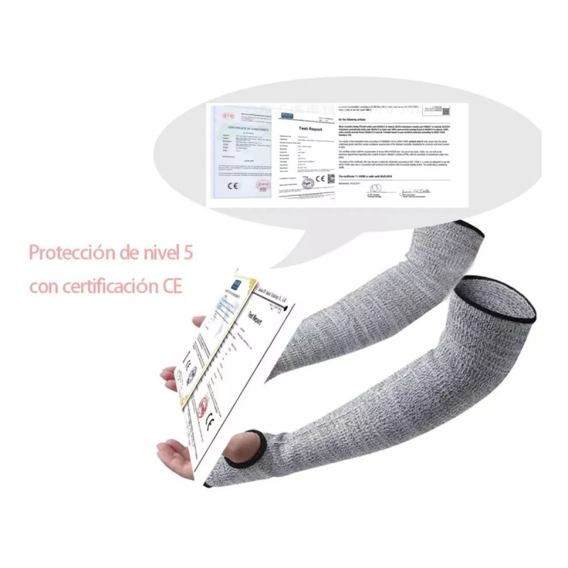 No.8 Manga Resistentes Cortes Grado Nivel 5 Protección Seguridad