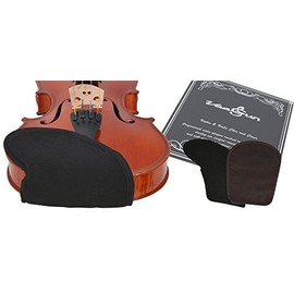 Vaagun Chin Rest Cover Size S Cover Chin Rest Reduces Skin Irritation for Violin 1/4-1/8 Microfibre Brown