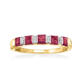 Ross-Simons Precious Gemstone Ring in 18kt Gold Over Sterling