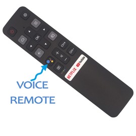 EVJXZOQ Remote Controller Replacement for TCL 4-Series 3-Series LED Android TV Remote SRC802V 75S434-CA 65S434-CA 55S434-CA 50S434-CA 43S434-CA 40S334-CA 32S334-CA