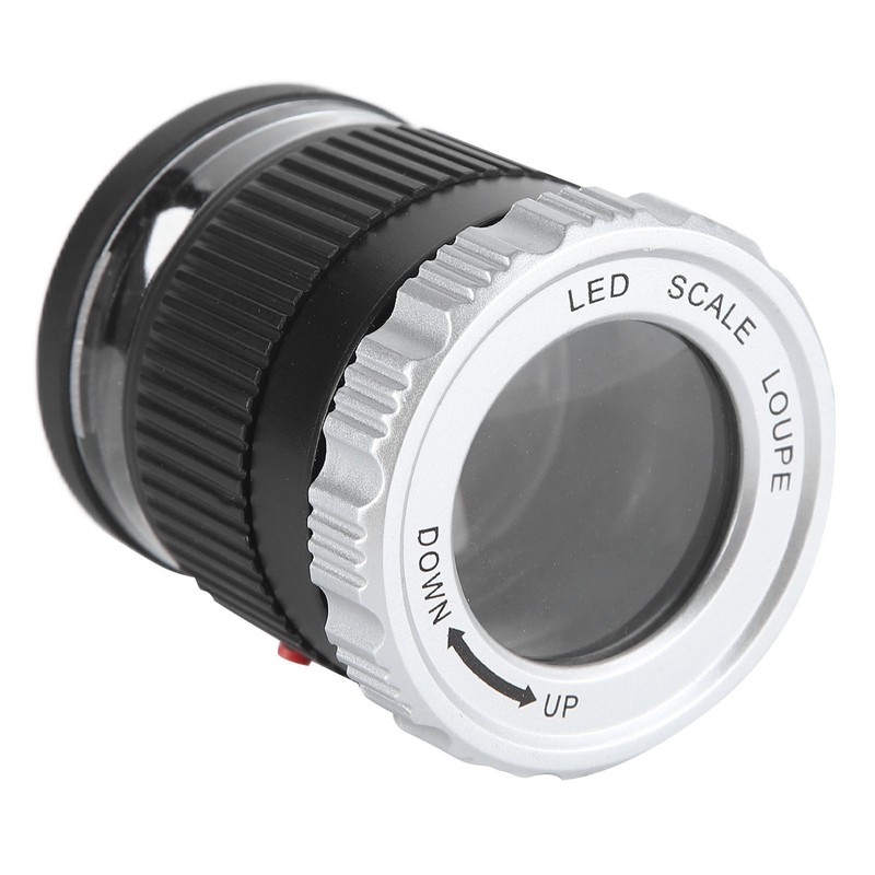 TH‑9006B Metal LED Magnifying Glass Portable High Magnification Magnifier with
