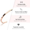 THIORA® - Bangle with Engraving, Adjustable Size, 3-mm Bracelet Cuff