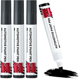 Hpbaggy Set of 3 black car repair paint, car scratch repair pen, waterproof, for scratches, motorcycles, fading and scratching