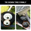 lifgarfe Trailer Spare Tire Mount Bracket U-Bolt Tire Carrier Holder