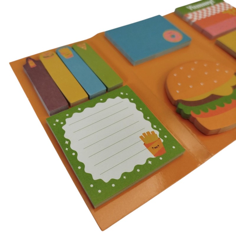 Fast Food Haftnotizen Fast Food Klebezettel im Kawaii Stil