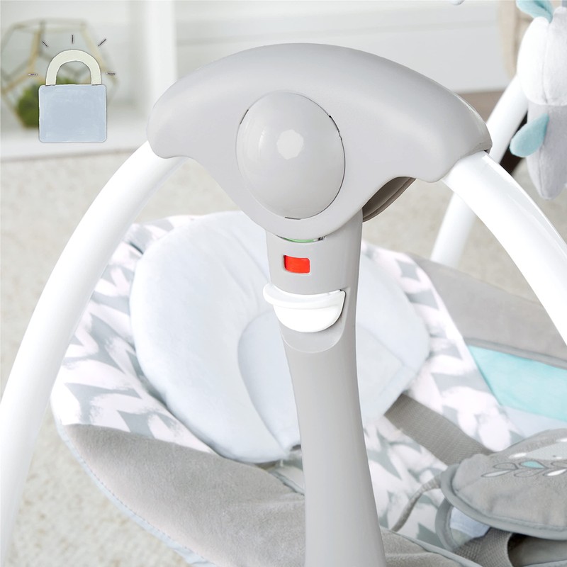 Ingenuity ConvertMe 2-in-1 Compact Portable Automatic Baby Swing & Infant