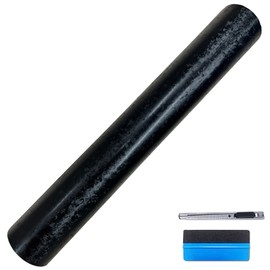 LZLRUN LZLRUN Forged Matte Carbon Fiber Black Vinyl Wrap Roll Air Release Sticker Sheet Film DIY Decal Car Auto Vehicle Morotcycle Self Adhesive - 1ft x 3.5ft