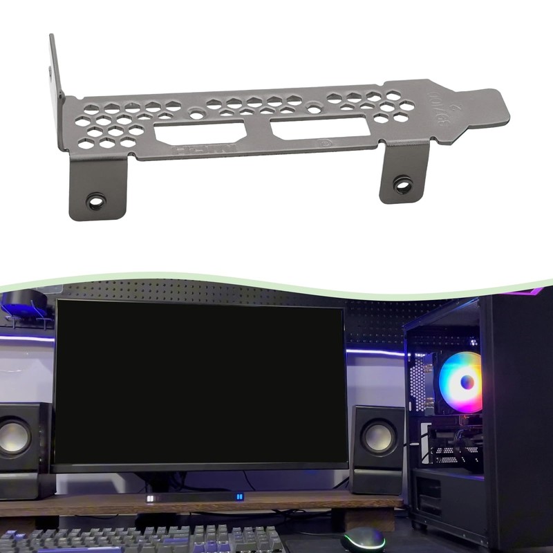 YINETTECH DP+HDM Low Profile Graphics Card Bracket Compatible with Sapphire