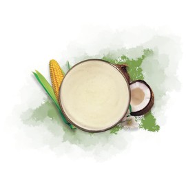 MAICENA con COCO (Cornstarch Cereal with Coconut) by Maga Foods Puerto Rico - 12 oz (Count of 2)