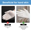 6 Paar Baumwollhandschuhe Baumwollhandschuhe Neurodermitis Fingerlos Fingerlose Feuchtigkeitsspendende Handschuhe Fingerlose
