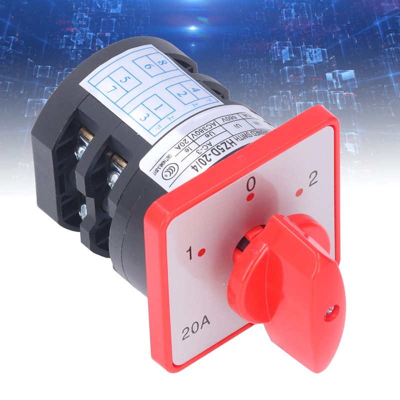 Changeover Switch 2 Pole 3 Position Cam Changeover Control Selector