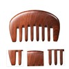 PACKOVE Portable Wooden Comb for Massage Durable Wide Tooth Care