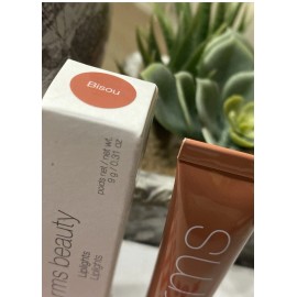 RMS Beauty Liplights Cream Lip Gloss 0.31 Oz. Full Size Bisou Lip Gloss NIB E K