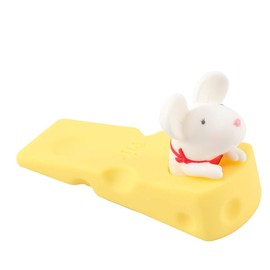 Artibetter Cartoon Cheese Mice Door Stopper Decorative Animal Doorstop Door Wedge (Random Color)
