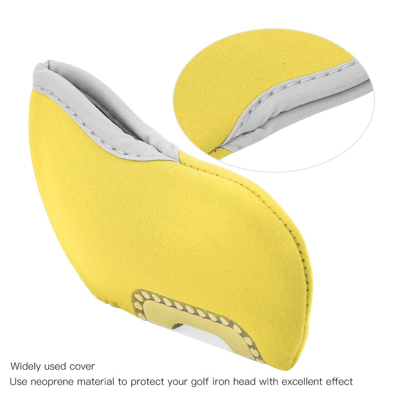 10Pcs Golf Putter Head Cover Iron Club See Through Window