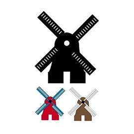 Woodcraft Project Paper Plan To Build Dutch Windmill Shadow - Material Not Included