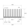 4PCS Black Aluminum Heat Sink with Thermal Conductive Adhesive Tape,