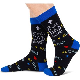 HAPPYPOP Best Dad Ever Gifts, Gifts For Dad Papa Gifts, Birthday Gifts For Dad, Father Son Gifts, Best Dad Socks
