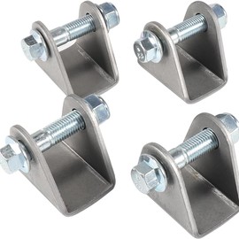 4-Pack Steel Base Shock Mount , Seat Shock Rod Pin Eliminator Replacement Compatible with Motorcycle, Dirt Pit Bike, ATV and Go-Kart