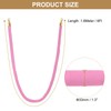 PATIKIL 6 Feet Pink Velvet Stanchion Rope, 2 Pack Crowd