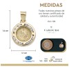Dije Medalla San Benito Doble Vista Oro 10k Kilates +