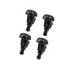 Hihaha 4pcs Black Plastic Front Windshield Wiper Nozzle 28931-7S000 for