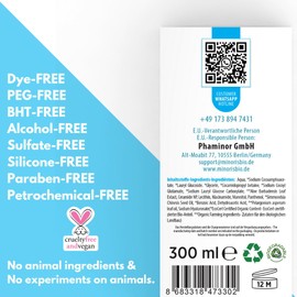 Minoris ATO+ Schaumseife Hände & Gesicht - Sanfte Reinigung für empfindliche & sehr trockene Haut | pH 5.5 | Ceramide & Niacinamid | Vegan & Cruelty-Free, 300ml