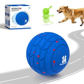 Potaroma Dog Ball Toys, Interactive Motion Activated 3 Mode Automatic Bouncing Ball Toys Durable E-TPU Material for Medium/Large Dogs, USB Rechargeable 3.2 Inches