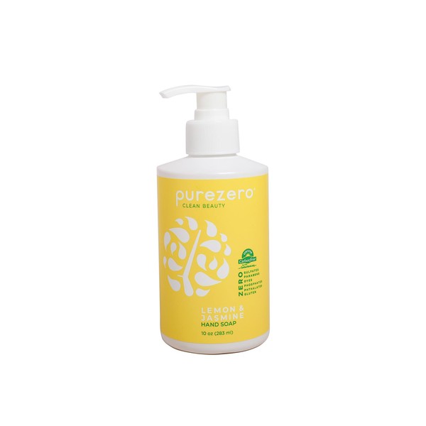 Purezero Lemon & Jasmine Hand Soap Refreshing Citrus Scent, Moisturizing