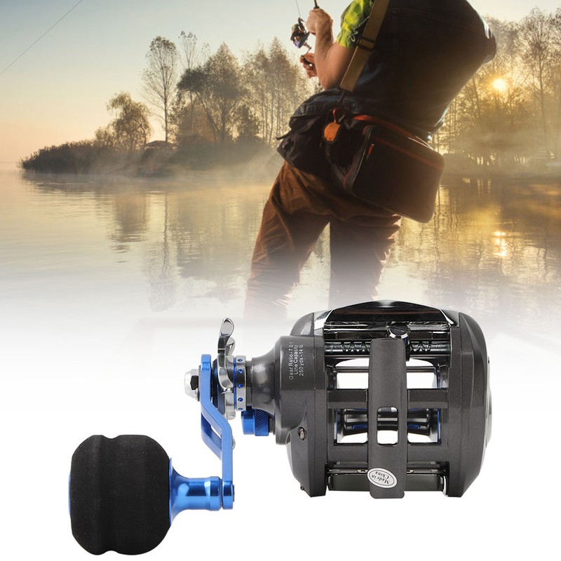 12+1BB 7.0:1 High Speed Baitcasting Fishing Reel 10kg Drag Power