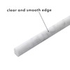Lovdeco Carrara White 1/2" X 12" Marble Pencil Liner Tile,