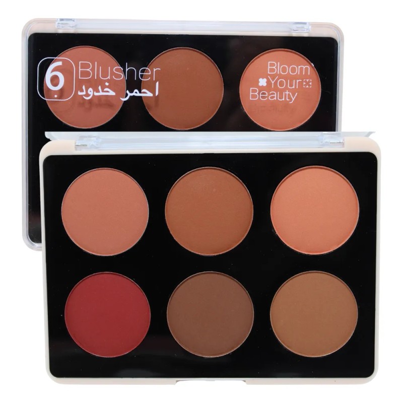 Paleta De Rubores Blush +iluminador Azar