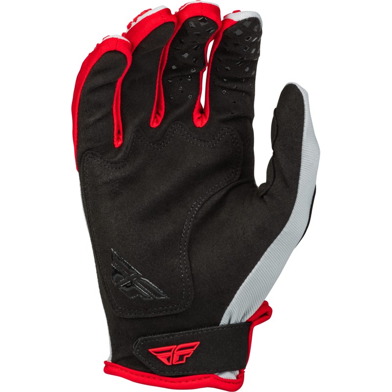 Fly Racing 2023 Adult Kinetic Gloves (Red/Grey, X-Small)