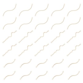 HOBBIESAY 30Pcs 3 Styles Ear Threads Threader Earrings Brass Earring Thread for Women 14K Gold Plated Chain Threaded Earrings for DIY Jewelry Making Christmas Jewelry Gift