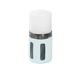 BJGZ-HC Refillable Travel Bottles 4 in 1 240ml - Leakproof Silicone Containers with Funnel & Removable Labels for Airplane Toiletries (Shampoo, Lotion, Liquid Essentials) (blue)