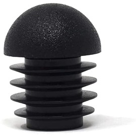 Design61 8 Lamellar Plugs for Round Pipes with Ball Head Diameter 30-31 mm Black