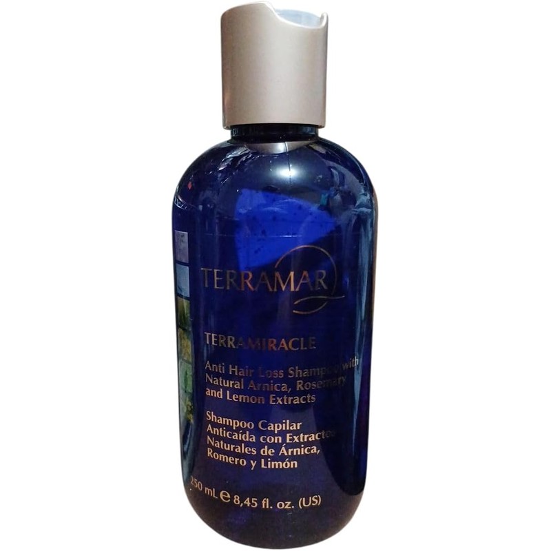 TERRAMAR Terramiracle Shampoo Anticaída Natural, Extractos de Árnica, Romero y