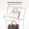 HBlife 3 Pack Purse Storage Organizer for Closet, X-Large Clear